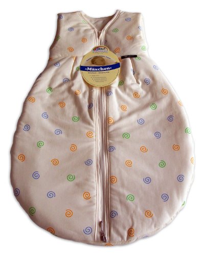 Alvi Mäxchen Baby-Schlafsack Thermo , Größe:90;Design:beige Kringel 112-0