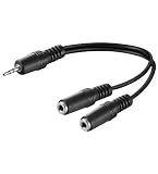Produkt-Bild: Audio Klinke Y Kabel 3,5mm Klinken-Stecker Stereo an 2 x 3,5 mm Klinken Buchse Stereo Kupplung Adapter mit ca 20cm
