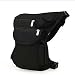 Magideal Canvas Drop Waist Leg Bag Motorcycle Rider Belt Waist Fanny Bags Black RS.600.00