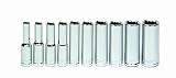 Williams 30937 10-Piece 1/4-Inch Drive Deep 12 Point Socket Set [並行輸入品]