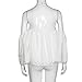 Sunward(TM) Women Sexy Off Shoulder Long Sleeve T Shirt (XLarge, White)