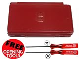 Nintendo DS Lite replacement housing in RED including opening tools and instructions - Full Complete Kit to replace your damaged/broken cover/housing for the DS Lite including matching buttons, new top lens and FREE Stylus as well as *FREE OPENING TOOLS & INSTRUCTIONS* - EXCLUSIVELY SOLD BY TECH-GEAR