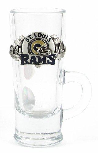 St. Louis Rams Cordial 2.5 oz Shot Glass with Handle - NFL Football Fan Shop