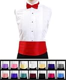 Mens Poly Satin Bow Tie and Cummerbund Sets