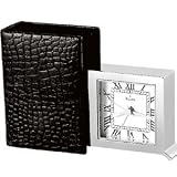 Bulova B6946 Marquis Travel Alarm Clock w/Case