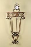 Tuscan Metal & Wood Wall Shelf Bracket Accent Table Tuscan Metal & Wood Wall Shelf Bracket Accent Table