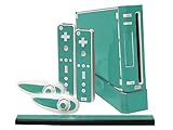 Nintendo Wii Skin - NEW - TEAL TURQUOISE system skins faceplate decal mod