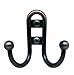 Amerock | Double Prong Robe Hook | Wall Mount | Oil Rubbed Bronze | 1 Pack | Robe Hook | Towel Hook | Entryway Hook | Bathroom Hook
