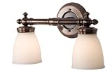 Delta Faucet 17062 34 Victorian Vanity, 2 Light, Acid Etched Glass with Oil Rubbed Bronze Finish 41OIXCTNqaL. SL160 Delta Faucet 17062 34 Victorian Vanity, 2 Light, Acid Etched Glass with Oil Rubbed Bronze Finish