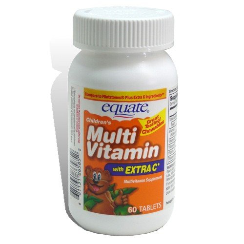 Equate - Children's Multivitamin with Extra C, 60 Chewable Tablets