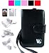 Ipod touch data cable + wall charger + car charger + 3rd generation ipod touch carrying case + screen protector kit + cloth (Ipod 2G, Wallet Black)