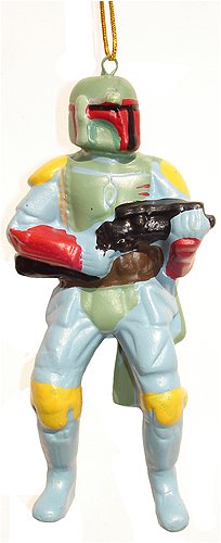 4" Star Wars Boba Fett Porcelain Christmas Ornament #SW0100BF