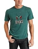 NBA Milwaukee Bucks Better Logo Tri Blend Tee (Dark Green, Small)