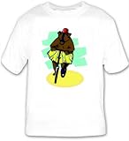 T-shirt with trick, circus, unicycle, bear, tutu