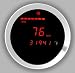 Cyberdyne C270E051N Red Digital Speedometer / Tachometer Combo - Silver Bezel