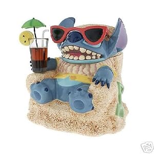 Disney's STITCH At The Beach LE Of 350 Cookie Jar NEW by