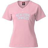 Nike - Nike New York Yankees Pink Ladies Ligature Arched Team Logo T-shirt