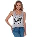 Awkwardstyles Wifey Boxy Crop Top Vintage Flowy Tank Top Black + Bookmark