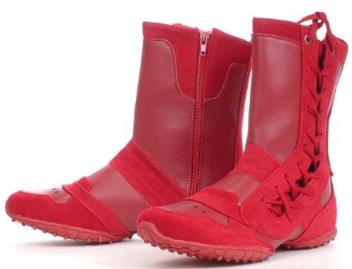 CHIC! Designer Fashion RED Ankle Boots Womens Medium