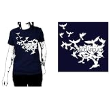Buy Sugarcult - DOVES WoMens T-shirt, Navy by Sugarcult