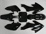 HONDA CRF XR 50 XR50 CRF50 FULL BODY KIT FAIRING PLASTIC BLACK (PSHNK)