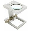 5x Folding Magnifier Coin Stamp Eye Loupe & Scale Tool