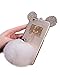 Jesiya iPhone 6 plus/6s Plus Case Fur TPU,Super Cute 3D Handmade Diamond Ears Handcraft with Metal Ring Metal Buckle Pendant Fur Plush Ball Clear Cover case for iPhone 6 plus/6s Plus 5.5