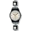 Swatch Women's LB160G Stainless-Steel Swiss Quartz Watch with White Dial