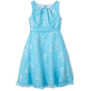 Rare Editions  Girls 7-16 Butterfly Burnout Dress