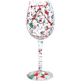 Lolita Wine Glass Holiday Splash - GLS11-5545B