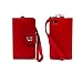 Designer Red Leather Wallet Soft Hard Snap Close Case for Apple iTouch 4 Protection Case for Apple iPod Touch 4th generation ( 16gb , 32 gb ) + Live * Laugh * Love Vangoddy Wrist Band!!!