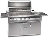 Alfresco LX2 ALX256BFGL 56 Built-in Gas Grill with 998 sq. in. Cooking Surface, Integrated Rotisserie Motor, Dual Work Lights, Flip-down Control Panel and All Sear Zone (Actual Image Not Shown): Liquid Propane