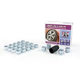 Gorilla Automotive 70733 Acorn Open End Chrome Lug Nut and Lock System (12mm x 1.50... by Gorilla