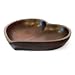 EXP Handmade Heart-Shaped Decorative Mango Wood Platter / Tray With Sleek Finish
