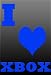 I Love XBox (Blue) Video Game Poster - 13 X 19