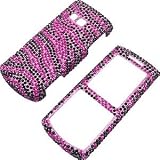 41OJ fU1NqL. SL160  Rhinestones Shield Protector Case for Samsung Messager II SCH R560, Zebra Stripes  Full Diamond