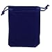 Generic 50 Pieces Wholesale Lot - Royal Blue Velvet Cloth Jewelry Pouches / Drawstring Bags 3