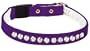 Pet Supply Imports Velveteen Jeweled Break Away Cat Collar, Purple, 10-Inch