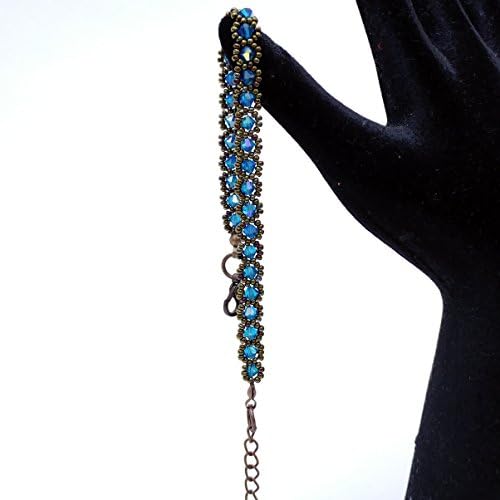 Sax blue swarovski crystal bracelet BR1216