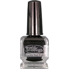 12 ml WoND Crackle Nail Polish black - Nagellack