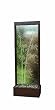 Gardenfall Botanica Center Mount 72" Fountain Dark Copper with Bamboo Etched Glass By Bluworld