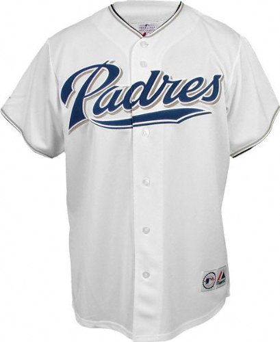MLB Infant/Toddler Boys' San Diego Padres Button Down Replica Jersey (White, 2T)