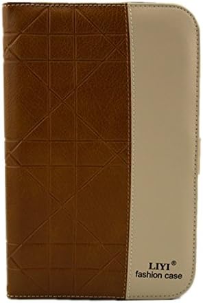 Funnymac Fashion PU Leather Folding Stand Flip Case Cover Skin Protector with Card Holder for Samsung Galaxy Note 8.0 N5100 Galaxy Note 510 - Brown