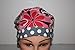Scrub Hat Surgical Scrub Cap Chemo Chef Hat Pixie Pink Grey Flower Dots