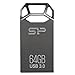 Silicon Power 64GB Jewel J50 USB 3.0 Zinc-Alloy Compact Flash Drive, Titanium Edition (SP064GBUF3J50V1T)