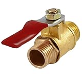 uxcell ボールバルブ　ボール弁　フルポート　オスネジ　13mm x 12mm