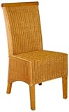 Hansen Rattan 3911/F610 Peddigrohrstuhl honig gebeizt / R&uuml;cken doppelt geflochten, Seitenteile / B 48 T 61 H 98 SH 47 cm