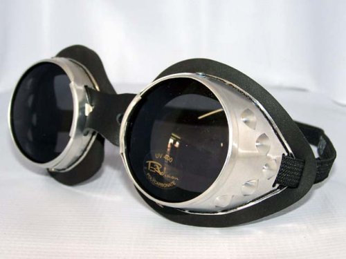 Classic Round Lens Moto Goggles Motorcycle MX Vespa Jeep Motorbike Scooter Three Color Interchangeable Lenses