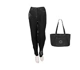 Quacker Factory Starburst 5 Pocket Jeans with Matching Bag
