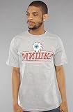 Mishka The Cyrillic Pro Tee in Heather,T-shirts for Men